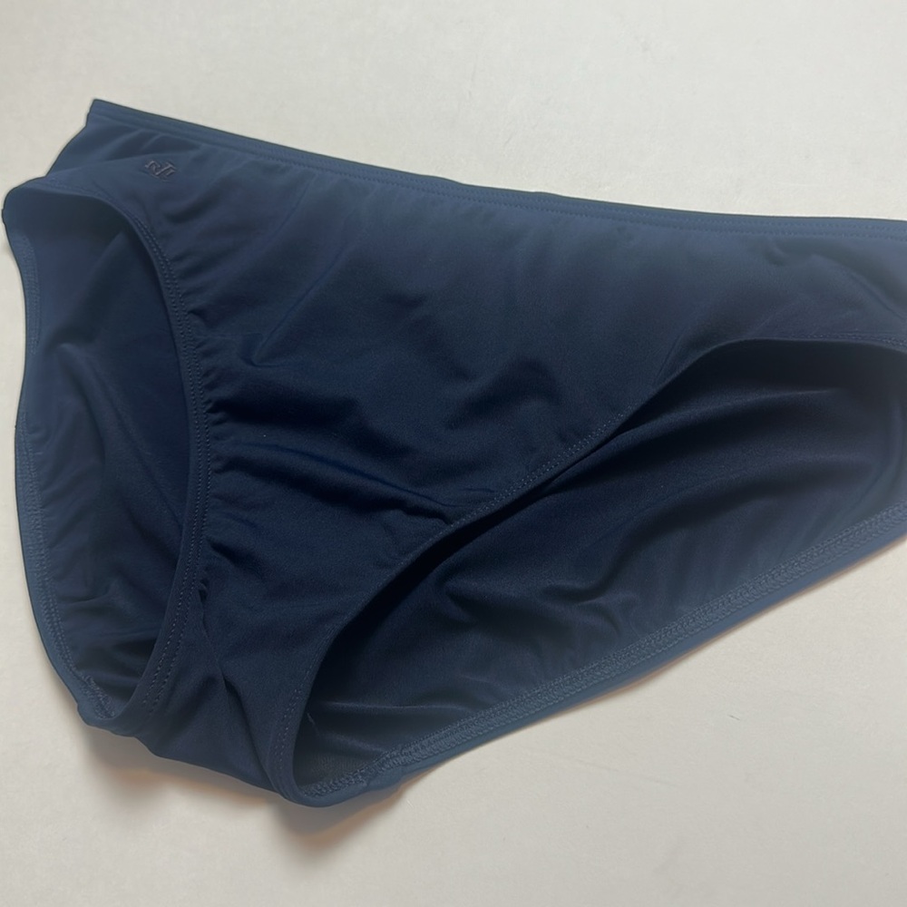Ralph Lauren Navy Blue Hipster Swim Bottoms Size 12 - Picture 12 of 14